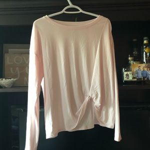 Knotted Long Sleeve Athletic Top